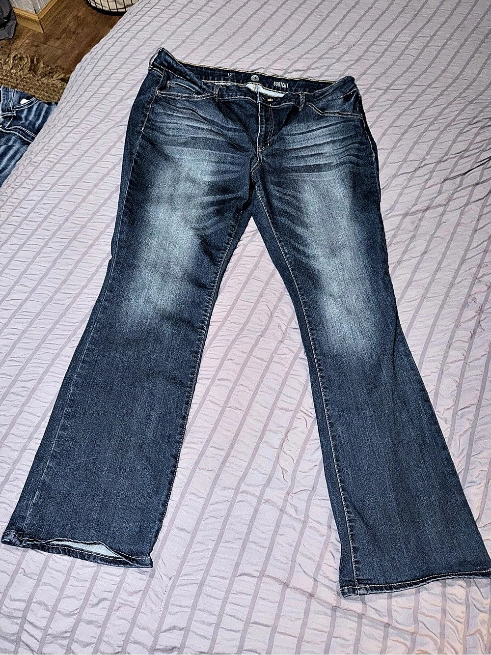 So Bootcut Jeans in Blue Waist 18